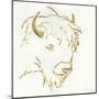 Gilded Buffalo-Chris Paschke-Mounted Art Print