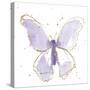 Gilded Butterflies II Lavender-Shirley Novak-Stretched Canvas