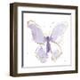 Gilded Butterflies II Lavender-Shirley Novak-Framed Art Print