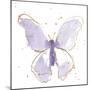 Gilded Butterflies II Lavender-Shirley Novak-Mounted Art Print