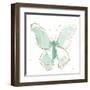 Gilded Butterflies II Mint-Shirley Novak-Framed Art Print