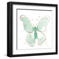 Gilded Butterflies II Mint-Shirley Novak-Framed Art Print