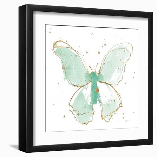 Gilded Butterflies II Mint-Shirley Novak-Framed Art Print