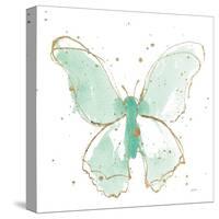 Gilded Butterflies II Mint-Shirley Novak-Stretched Canvas