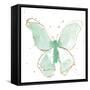 Gilded Butterflies II Mint-Shirley Novak-Framed Stretched Canvas