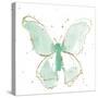 Gilded Butterflies II Mint-Shirley Novak-Stretched Canvas