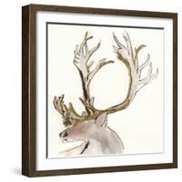 Gilded Caribou II-Chris Paschke-Framed Art Print