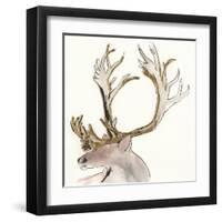 Gilded Caribou II-Chris Paschke-Framed Art Print