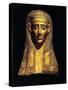 Gilded Cartonnage Mummy Mask-null-Stretched Canvas
