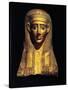 Gilded Cartonnage Mummy Mask-null-Stretched Canvas