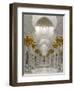 Gilded Columns Lead to the Main Prayer Hall of Sheikh Zayed Bin Sultan Al Nahyan Mosque, Abu Dhabi-null-Framed Photographic Print