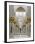 Gilded Columns Lead to the Main Prayer Hall of Sheikh Zayed Bin Sultan Al Nahyan Mosque, Abu Dhabi-null-Framed Photographic Print