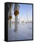 Gilded Columns of Sheikh Zayed Bin Sultan Al Nahyan Mosque, Abu Dhabi, United Arab Emirates-null-Framed Stretched Canvas