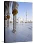 Gilded Columns of Sheikh Zayed Bin Sultan Al Nahyan Mosque, Abu Dhabi, United Arab Emirates-null-Stretched Canvas