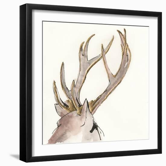 Gilded Deer-Chris Paschke-Framed Art Print