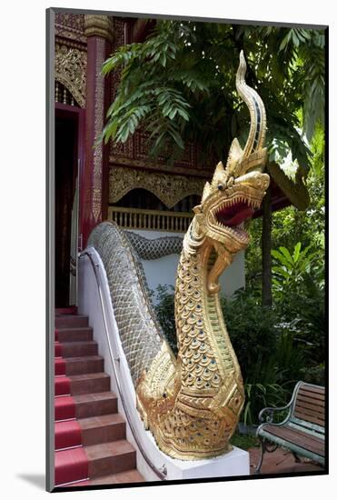 Gilded Dragon Outside Wat Phra Kaew Temple-Stuart Black-Mounted Photographic Print