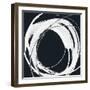 Gilded Enso IV BW-Chris Paschke-Framed Art Print