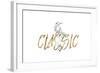 Gilded Fashion Figures II-Grace Popp-Framed Premium Giclee Print