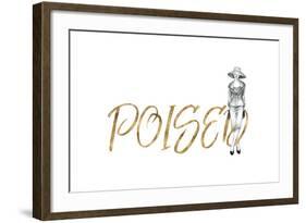 Gilded Fashion Figures IV-Grace Popp-Framed Premium Giclee Print