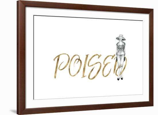 Gilded Fashion Figures IV-Grace Popp-Framed Art Print