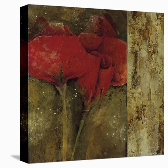 Gilded Floral - Bud-Georgie-Stretched Canvas