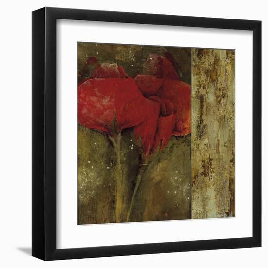 Gilded Floral - Bud-Georgie-Framed Giclee Print