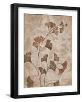 Gilded Gingko 1-Ariane Martine-Framed Art Print