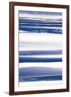 Gilded Grey III Indigo and White Crop-Chris Paschke-Framed Art Print