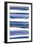 Gilded Grey IV Indigo and White-Chris Paschke-Framed Art Print