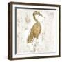 Gilded Heron I-Jennifer Goldberger-Framed Art Print