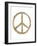 Gilded Hipster Peace-Wild Apple Portfolio-Framed Art Print