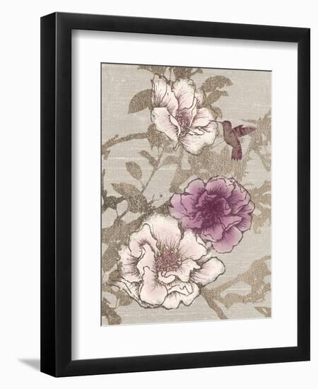 Gilded Hummingbird-Devon Ross-Framed Art Print