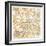 Gilded London Map-Laura Marshall-Framed Art Print