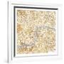 Gilded London Map-Laura Marshall-Framed Art Print