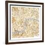 Gilded London Map-Laura Marshall-Framed Art Print