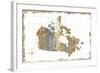 Gilded Map Canada-Wild Apple Portfolio-Framed Art Print