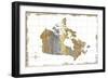 Gilded Map Canada-Wild Apple Portfolio-Framed Art Print