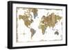 Gilded Map-Wild Apple Portfolio-Framed Premium Giclee Print