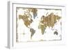 Gilded Map-Wild Apple Portfolio-Framed Premium Giclee Print