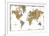 Gilded Map-Wild Apple Portfolio-Framed Premium Giclee Print