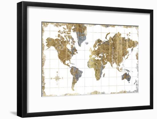 Gilded Map-Wild Apple Portfolio-Framed Art Print