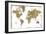 Gilded Map-Wild Apple Portfolio-Framed Art Print