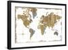 Gilded Map-Wild Apple Portfolio-Framed Art Print