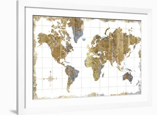 Gilded Map-Wild Apple Portfolio-Framed Art Print