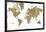 Gilded Map-Wild Apple Portfolio-Framed Art Print