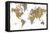 Gilded Map-Wild Apple Portfolio-Framed Stretched Canvas