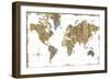 Gilded Map-Wild Apple Portfolio-Framed Premium Giclee Print