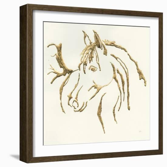 Gilded Mare-Chris Paschke-Framed Art Print