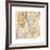 Gilded New York Map-Laura Marshall-Framed Premium Giclee Print