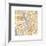 Gilded New York Map-Laura Marshall-Framed Art Print